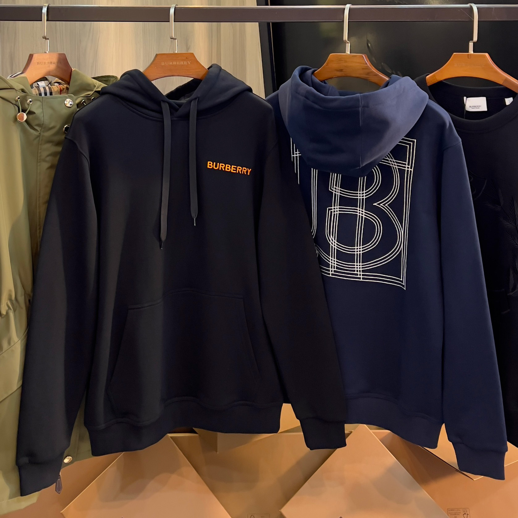 버버리 티셔츠 맨투맨 Burberry Monogram Motif Cotton Hoodie 2컬러 80575431